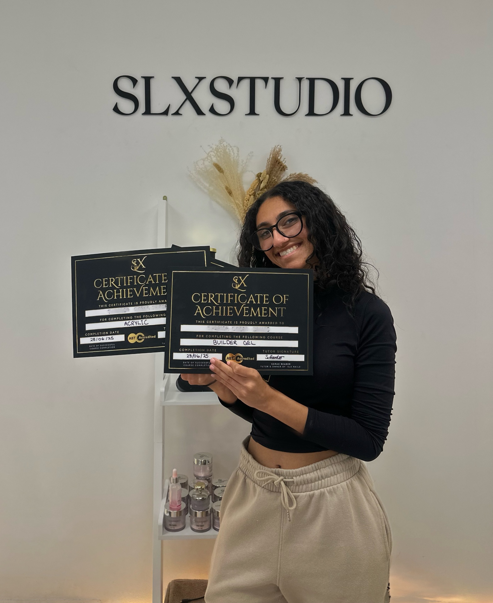 SLX Combined graduate with certificates at SLX Studio